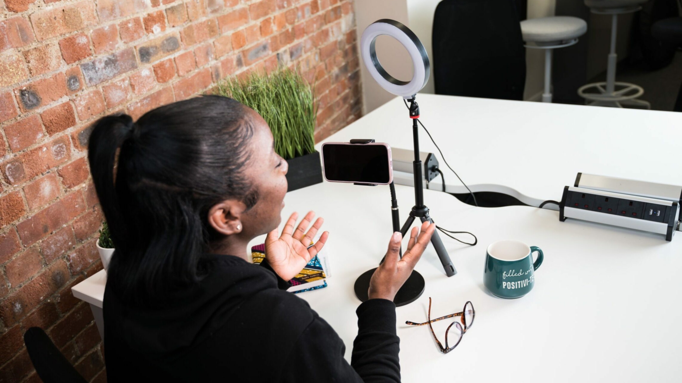 LinkedIn Video content being filmed